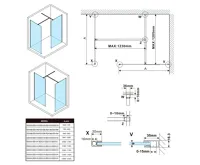 POLYSAN ESCA čiré sklo 667x2100mm (5)
