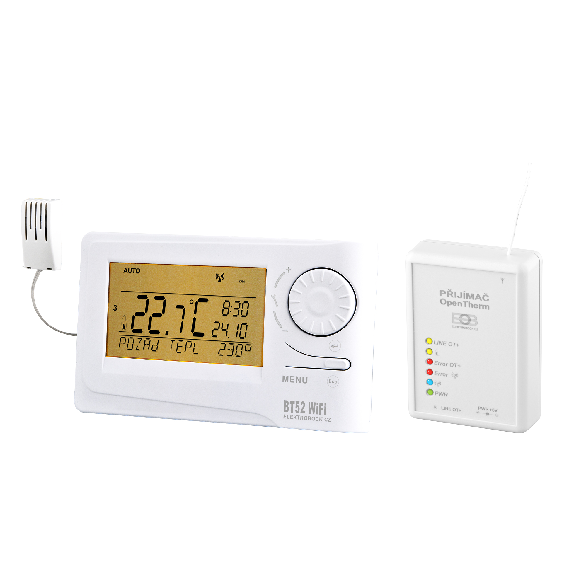 ELEKTROBOCK Bezdrátový termostat s WIFI modulem BT52 WiFi , OpenTherm