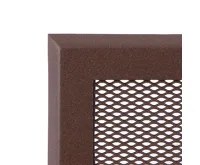 HS Flamingo Krbová mřížka 16x16 cm, hnědý brokát s žaluzií (2)