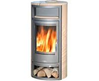 ABX Polar  6 Krbová kamna - šedý/černý plech pískovec (vč.HD) | AKCE Zdravá láhev 0,7l