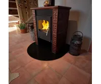 HS Flamingo Kachlová kamna FLAMINGO ® BALI, kachle hnědá (5)