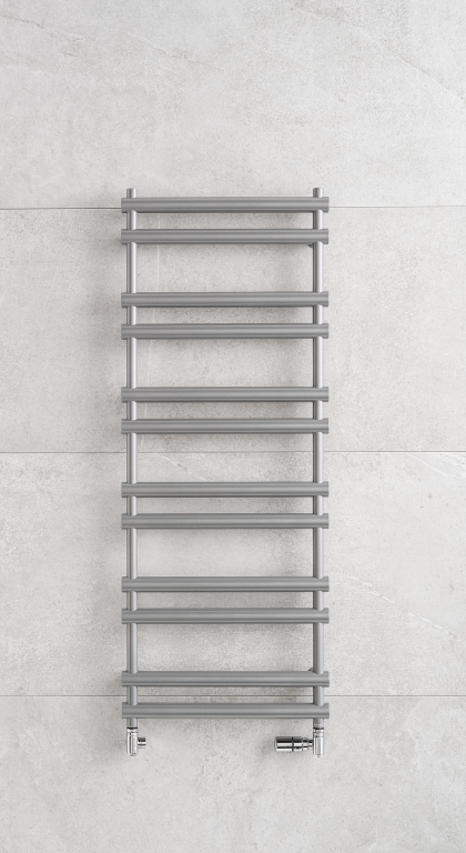 Koupelnový radiátor pmh ulysses 900x838mm, černá lesklá