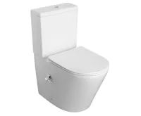 SAPHO PACO CLEANWASH WC kombi, integrovaná baterie a bidet. sprška, spodní/zadní odpad, bílá (3)