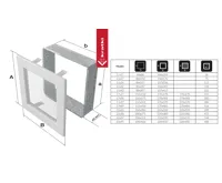 HS Flamingo Krbová mřížka 17x30 BASIC černá s žaluzií (1)
