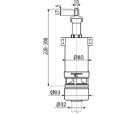 ALCAPLAST Vypouštěcí ventil pro vysoko položenou nádržku A03 (1)
