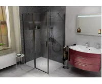 POLYSAN MIRAI sprchová vanička z litého mramoru, obdélník 120x90x1,8cm, pravá, bílá (8)