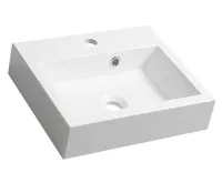 SAPHO ORINOKO umyvadlo, litý mramor, 42x36cm, bílá SAPHO ORINOKO umyvadlo, litý mramor, 42x36cm, bílá