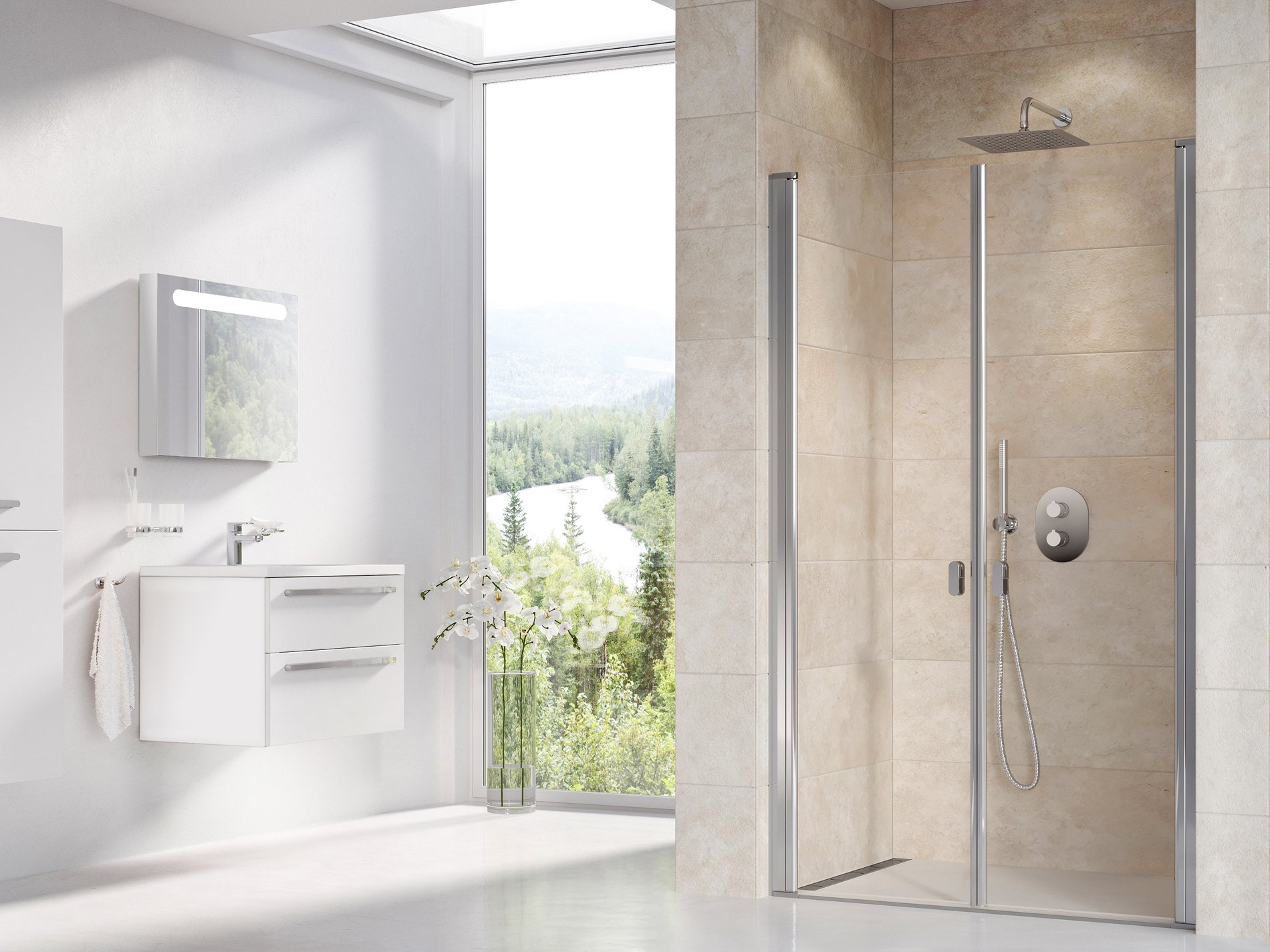 Ravak sprchové dveře csdl2-100 bright alu+transparent