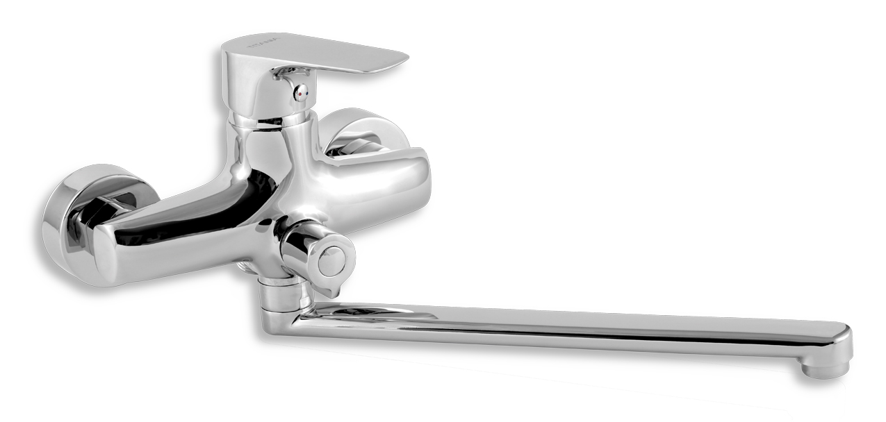 Novaservis paneláková baterie bez příslušenství150mm titania nice chrom - 97071/1,0
