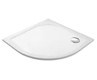 GELCO ERIKA sprchová vanička z litého mramoru, čtvrtkruh 90x90cm, R550, bílá (3)
