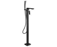 SAPHO LATUS vanová baterie s připojením do podlahy, černá mat