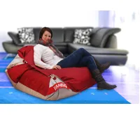 Sedací pytel 189x140 duo rubin - silver (1)