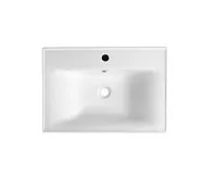 AQUALINE SAVA 65 keramické umyvadlo nábytkové 65x46cm, bílá (1)