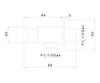 SAPHO AXAMITE podomítková bidetová baterie se Stop sprškou, chrom (5)