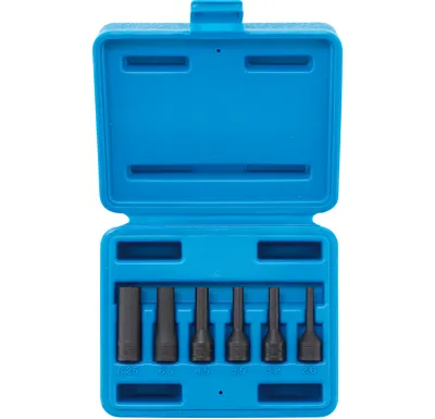 BGS Souprava nástavce pro demontáž elektrody žhavicí svíčky, 6,3 mm (1/4"), 6dílná