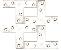 BGS Plech spojovací ve tvaru T, 70 x 50 x 16 mm, sada 4 dílů