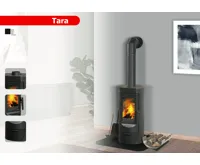 PLAMEN PLAMEN Litinová krbová kamna TARA - černá (11)