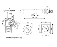 Bosch AZB 600/3 sestava vodorovná 0,4-0,6m (1)