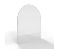 Sklo pod kamna - FLAMINGO Oblouk 1000x1200 mm, fazeta / R500 / 6 mm (1)