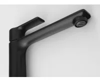 SAPHO PAX stojánková umyvadlová baterie vysoká, prodloužená hubice, černá mat (8)