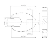 BGS Klíč plochý otevřeny, 10 mm (3/8") , 15 mm (2)