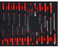 BGS Dílenský vozík, 7 zásuvek, 1 boční dvířka, se 250 nástroji (4)