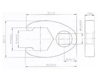BGS Klíč plochý otevřený 3/4" 41 mm (1)