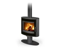 ROMOTOP Otočná krbová kamna STROMBOLI G T Plech, Celoprosklená dvířka