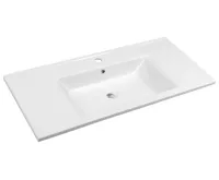 AQUALINE ZUNO 100 keramické umyvadlo nábytkové 100x45cm, bílá