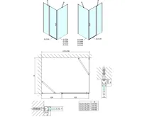 POLYSAN ZOOM sprchové dveře 1300mm, čiré sklo (12)