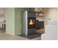 HS Flamingo Krbová kamna AQUAFLAM ® 25 s výměníkem - šedá, základní regulace (28)