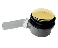 KERASAN RETRO vaničkový sifon, průměr 90mm, DN40, krytka zlato