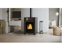 HS Flamingo Krbová kamna AQUAFLAM VARIO ® KALMAR 11/5kW hnědá - sametová, elektronická regulace (13)