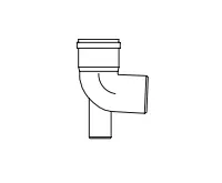 ALMEVA STARR patní koleno 87° s podpěrou  80 (60)mm