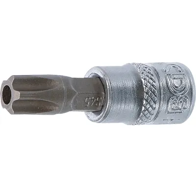 BGS Hlavice zástrčná 1/4" TS-Profil TS 45 s vrtáním
