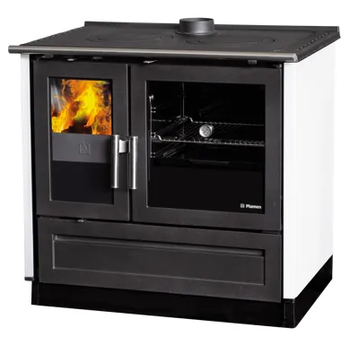 PLAMEN PLAMEN Sporák na tuhá paliva 910 GLAS -  bílý