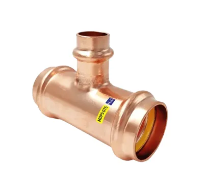 CU lisovací T-kus redukovaný  9131 - 42 x 22 x 42 - pro topení i rozvod plynu