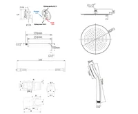 SAPHO KAI podomítkový sprchový set s pákovou baterií, 2 výstupy, chrom (2)