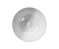 GSI PURA keramické umyvadlo na desku vysoké, průměr 42cm, bílá ExtraGlaze (1)