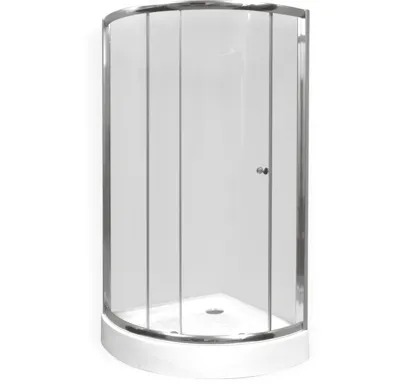 PROFI-RICH sprchový kout  čtvrtkruh  90x90x190 cm - chrom - sklo - čiré
