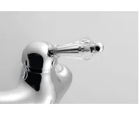 SAPHO KIRKÉ CRYSTAL nástěnná baterie, páčka krystal, chrom (3)