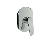 Sprchová baterie podomítková bez přepínače, Mbox, oválný kryt, Eve, chrom