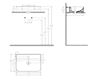 ISVEA SISTEMA U keramické umyvadlo 55x38cm, bílá (10)
