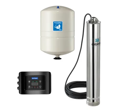 Vodárenský set MXS 308 1,1kW kabel 15m + frekvenční měnič PUMPA e-line Drive-02 1,5kW + nádoba PWB8