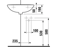 JIKA OLYMP Umyvadlo 55cm - rohové bez otvoru pro baterii (2)
