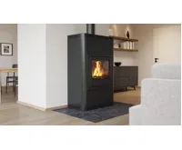 HS Flamingo Krbová kamna AQUAFLAM ® 25 s výměníkem - černá, základní regulace (14)