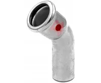 C-STEEL lisovací koleno MxF 45° - 35 vnitřní - vnější, uhlíková ocel