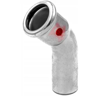 C-STEEL lisovací koleno MxF 45° - 54 vnitřní - vnější, uhlíková ocel