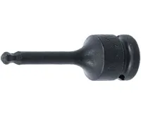 BGS Zásuvka rázového bitu ,  12,5 mm (1/2&quot;) pohon ,  vnitřní šestihran s kulovou hlavou 6 mm