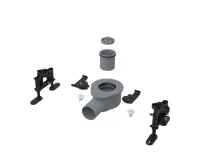 ALCAPLAST Nízký sifon DN50 a sada nastavitelných noh APZ-S9